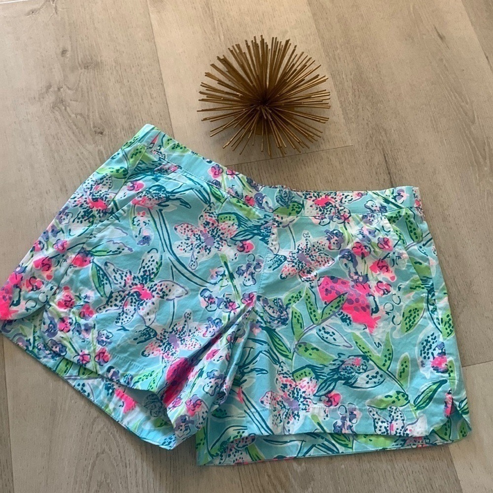 Lilly‎ Pulitzer Luxletic Fairway Shorts size S summer vacation travel beach